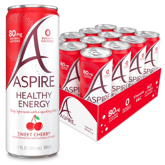 Sweet Cherry Aspire Healthy Energy Drink.
