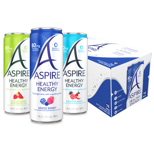 Fan Choice Variety Pack Aspire Healthy Energy Drinks