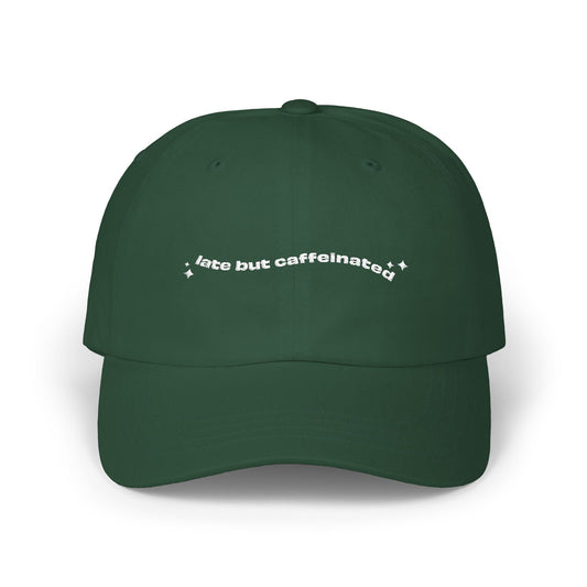 Late But Caffeinated Dad Cap