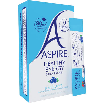 ASPIRE Blue Burst Healthy Energy Powder Sticks