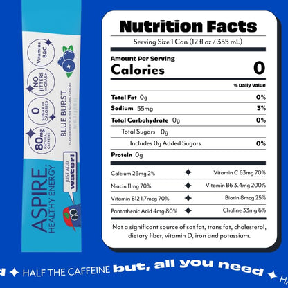 ASPIRE Blue Burst Healthy Energy Powder Sticks