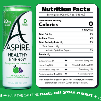 Apple+Acai Aspire Healthy Energy Drinks