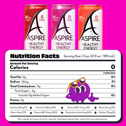 The Classics Variety Pack Aspire Healthy Energy Drinks
