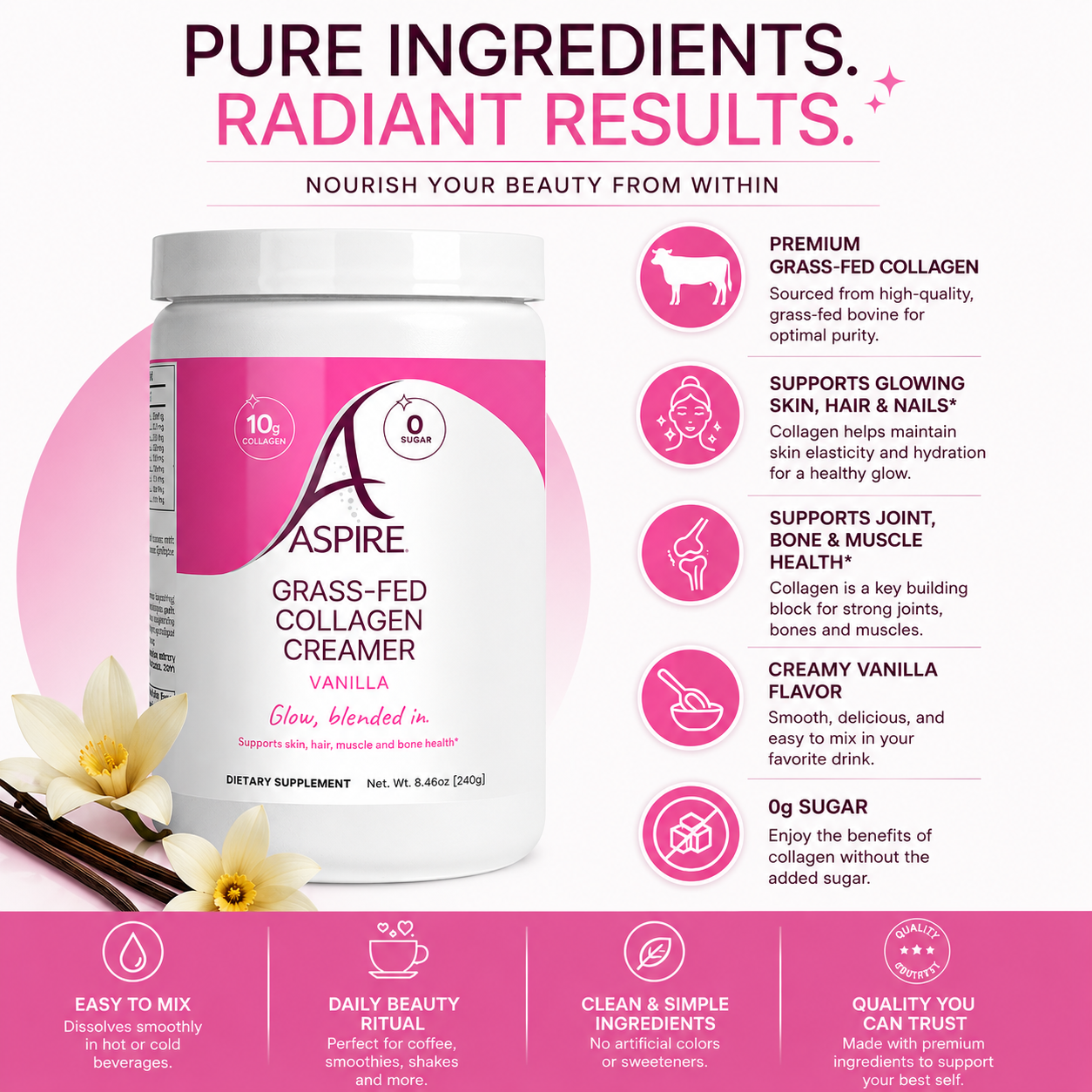 Aspire Grass-Fed Collagen Creamer