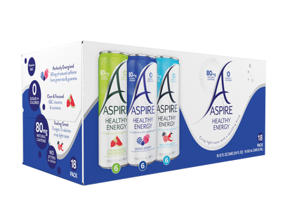 Fan Choice Variety Pack Aspire Healthy Energy Drinks