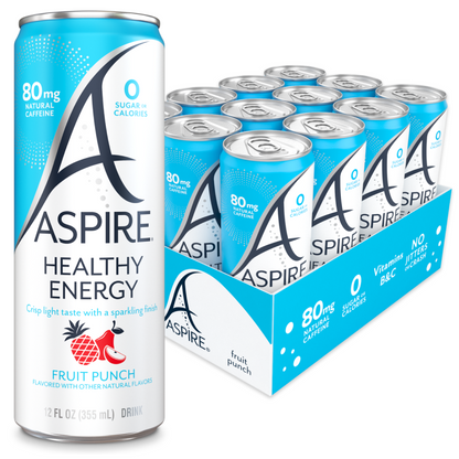 Fruit Punch Aspire Healthy Energy Drinks