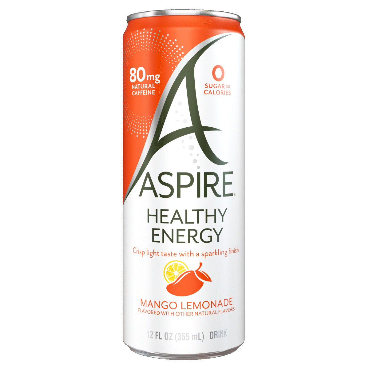 Mango Lemonade Aspire Healthy Energy Drinks.