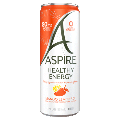 Mango Lemonade Aspire Healthy Energy Drinks.