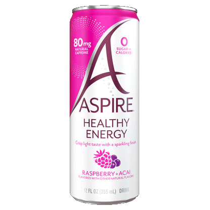 Raspberry+Acai Healthy Energy Drinks.