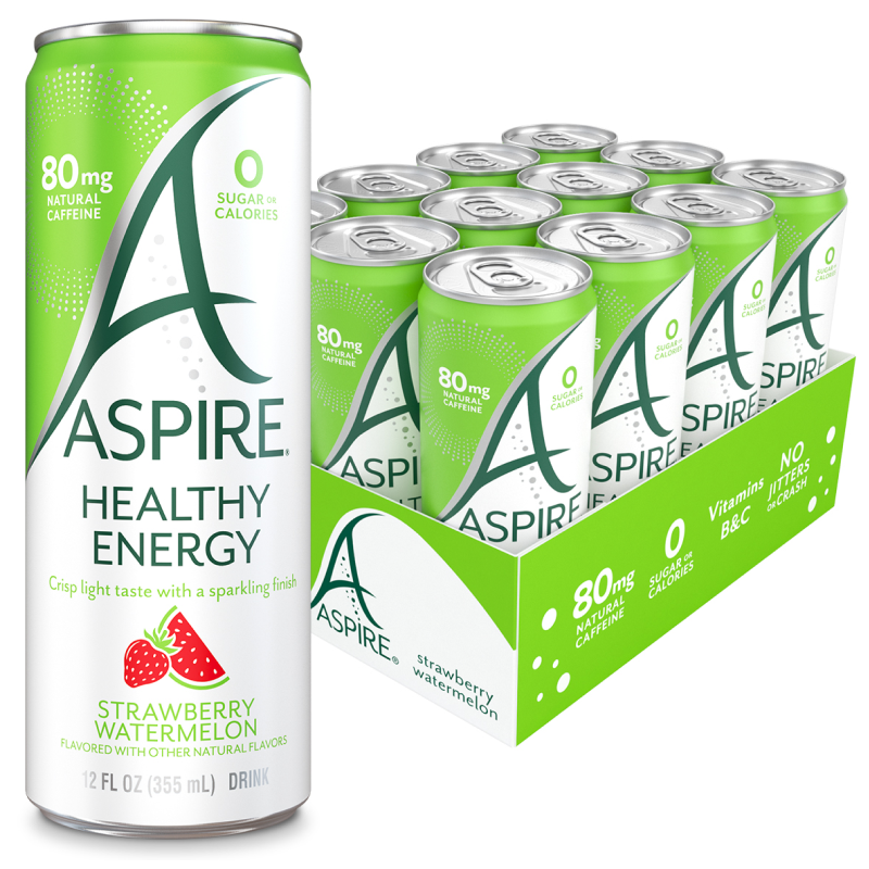Strawberry Watermelon Aspire Healthy Energy Drink