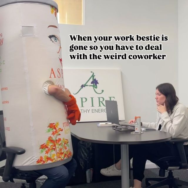 He’s cool, I guess

#aspireenergy #energydrinks #unextremeenergy #healthyenergy #aspiredrinks #halfcaff #naturalenergy #naturalcaffeine #chicago #officelife #officehumor