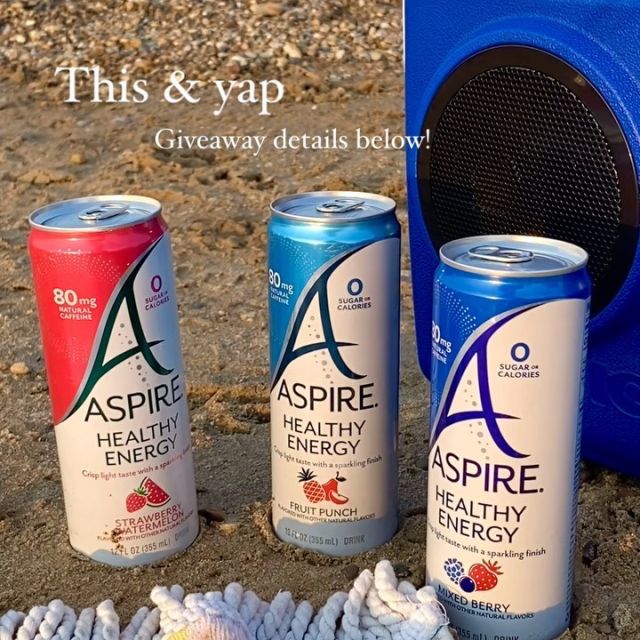 GIVEAWAY! The sun hasn’t set on summer yet
ONE lucky winner will receive a 12-pack of our Tropics Variety Pack and a KoolTunes cooler!

How to Enter:
🌴 Follow us here & on TikTok @aspiredrinks 
🍍 Like this post
🍉 Tag one friend you’d enjoy a summer sunset
& Aspire with!

Giveaway ends 9/20 at 11:59 pm PST. Open to U.S. residents 18+ only. No purchase is necessary to enter or win. This giveaway is in no way sponsored, endorsed, administered by, or associated with Instagram or Facebook. ASPIRE will randomly select and DM the winner via Instagram on Monday 9/23 via DM. We will NOT request any Credit Card information or create a page for you to follow in regards to winning the prize.