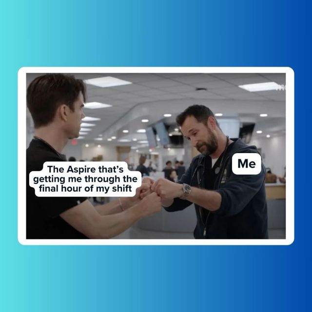 To all the amazing nurses out there: we see you, we appreciate you, and we hope Aspire gives you the energy to keep being incredible. Happy Nurses Week! 🤩💚💫👏🩺

#EnergyNotAnxiety #AspireHealthyEnergyDrinks #UnextremeEnergy #EnergyDrinks