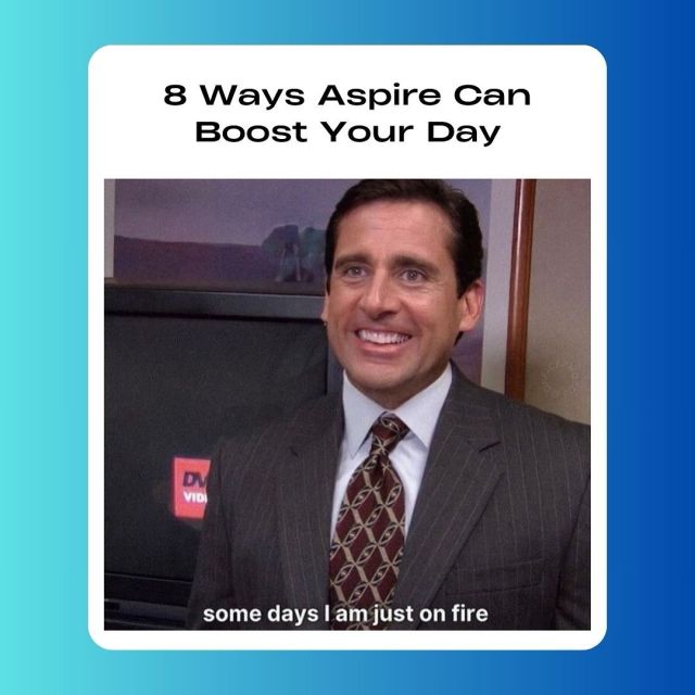 💥 8 Ways Aspire Can Boost Your Day! 💥 

The #Countdownto10Years continues! We’re sharing 8 ways Aspire can add a perfect boost to your day! How does Aspire add the perfect boost to your day? Tell us in the comments! 💚

#EnergyNotAnxiety #AspireHealthyEnergyDrinks #UnextremeEnergy #energydrinks