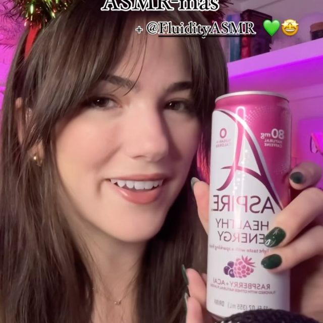 ✨ Whispering with excitement! We’re thrilled to be working with the amazing @fluidityasmr for Day 12 of Aspire’s 25 Days of ASMR-mas! Personal attention, soothing whispers, and a whole lot of ASMR magic! Now shhhhhh… your holiday tingles await! 🎄❄️

#EnergyNotAnxiety #Energydrinks #AspireHealthyEnergyDrinks #UnextremeEnergy #ASMR